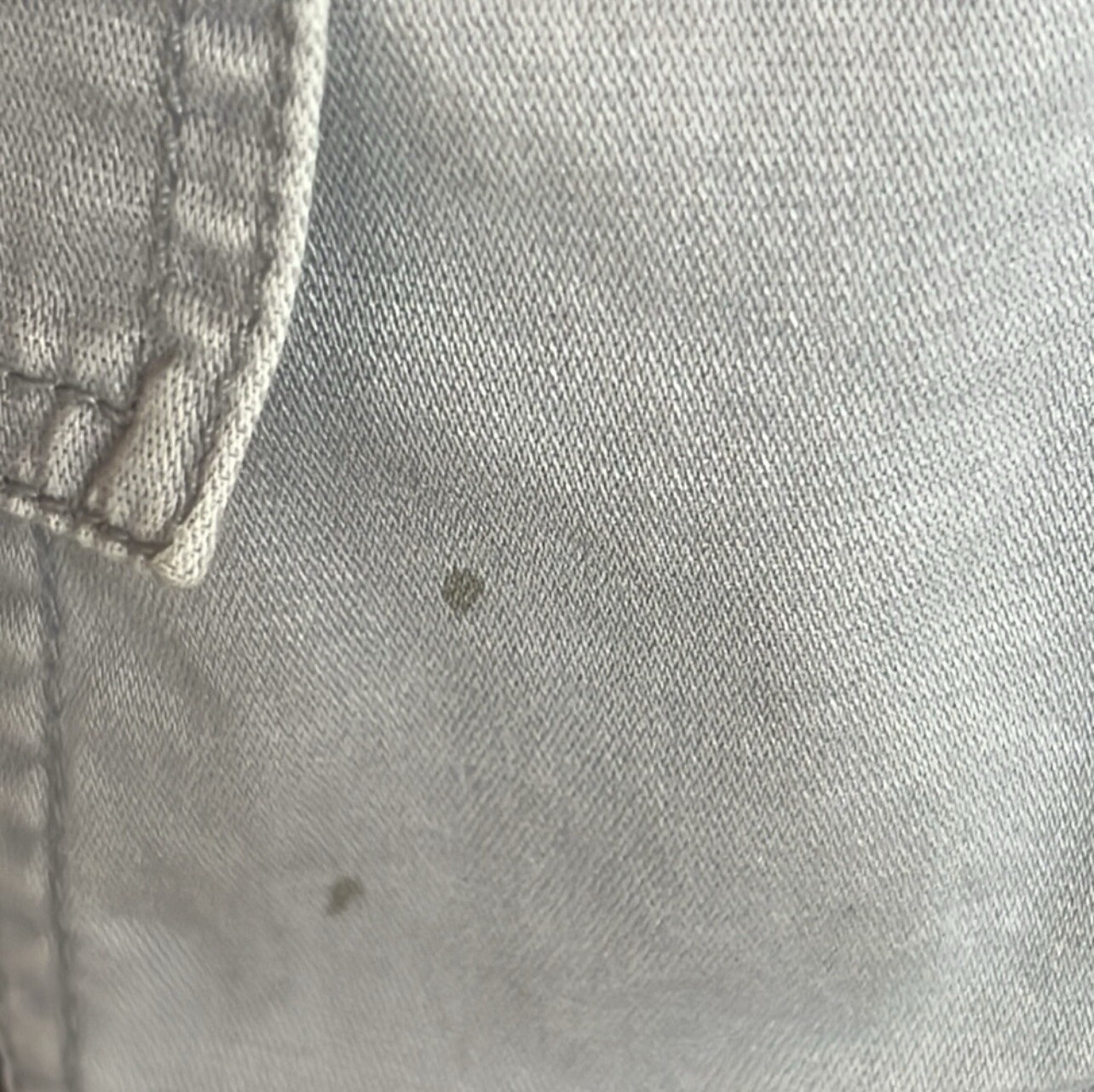 GAP Light Gray Button Down Utility Jacket Size Sm… - image 7