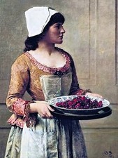 Girl with a bowl Tile Mural Kitchen Bathroom Wall Backsplash Ceramic 6x8