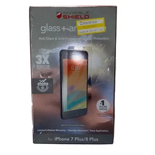 ZAGG FOR iPhone 8 Plus/7 Plus InvisibleShield Glass+ Anti-Glare Screen Protector