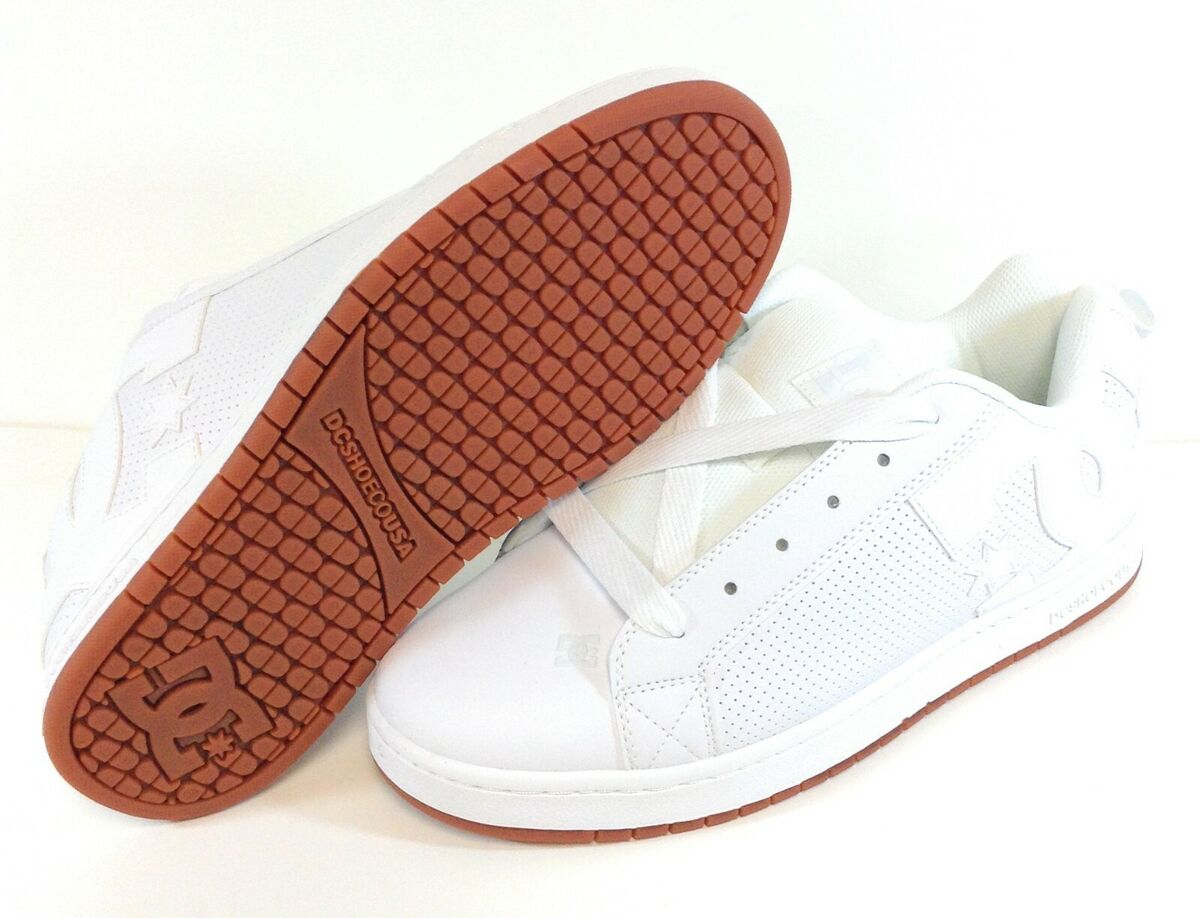 Mens DC Shoe Court Graffik 300529 White Skateboard Athletic Mens DC Shoe Court Graffik 300529 White Skateboard Athletic
