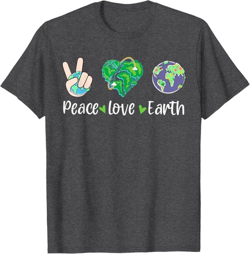 Peace Love Earth Earth Day 2024 Men Women kids boys girls T-Shirt Hoodie - Picture 12 of 17