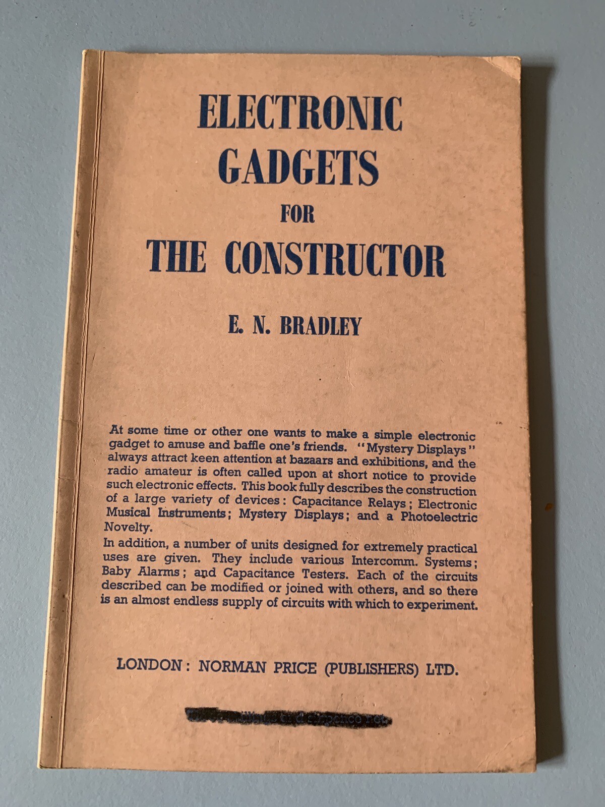 S L1600 Electronic Gadgets For The Constructor E.n. Bradley 1960 Electrical Engineering