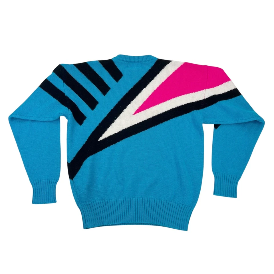 Suéter Esquí Tirolia Años 80 De Colección Mujer Talla M Mediano Abstracto Geométrico Foto 3 de 4