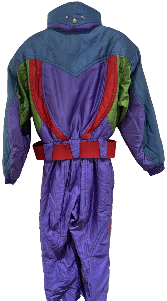 Combinaison De Ski Vintage Snuggler – Femme Taille 12, Blanche, Années 80/90 (occasion)