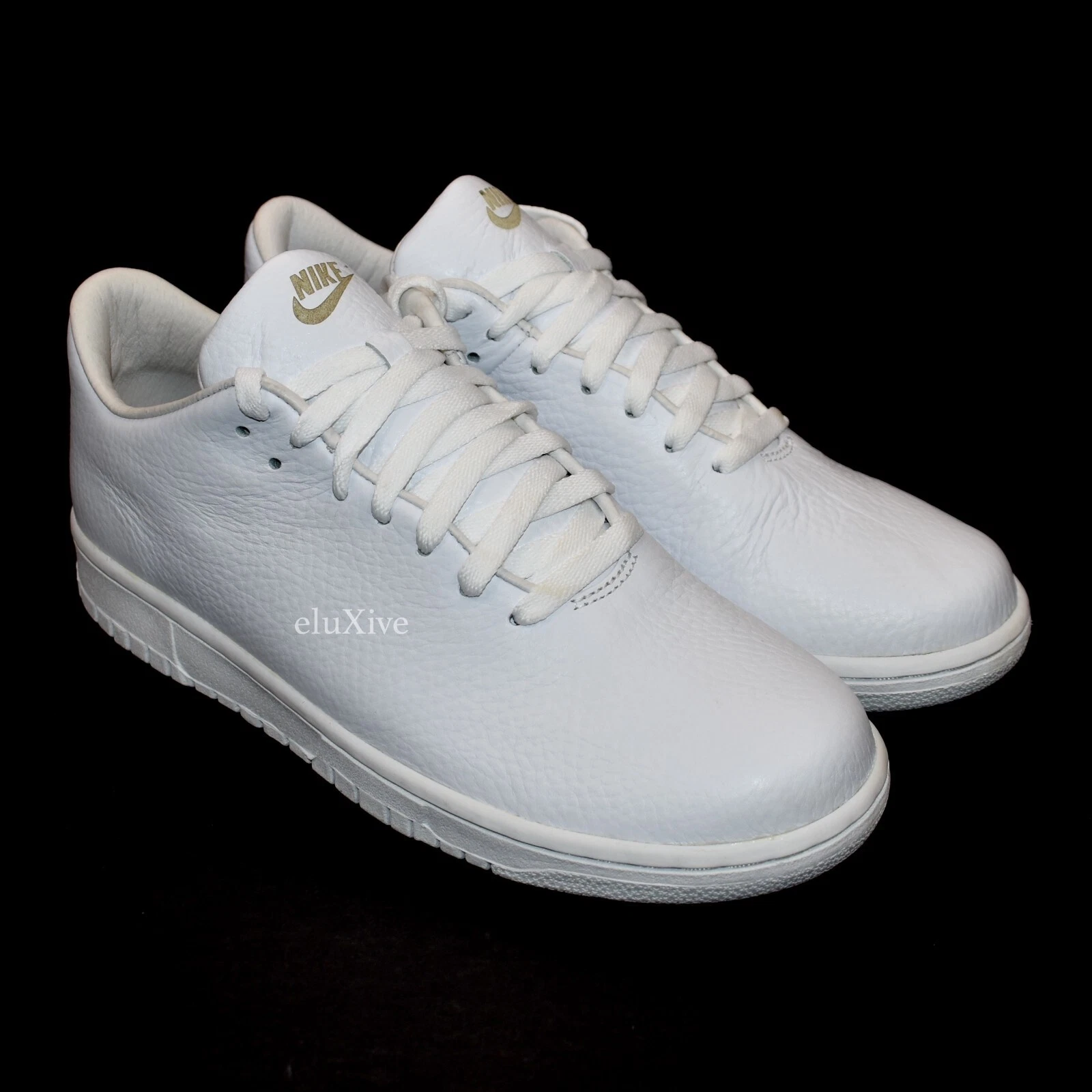Neuf avec étiquettes Nike Dunk Low Supreme cuir caillou blanc sans couture homme 9 2006 AUTHENTIQUE
