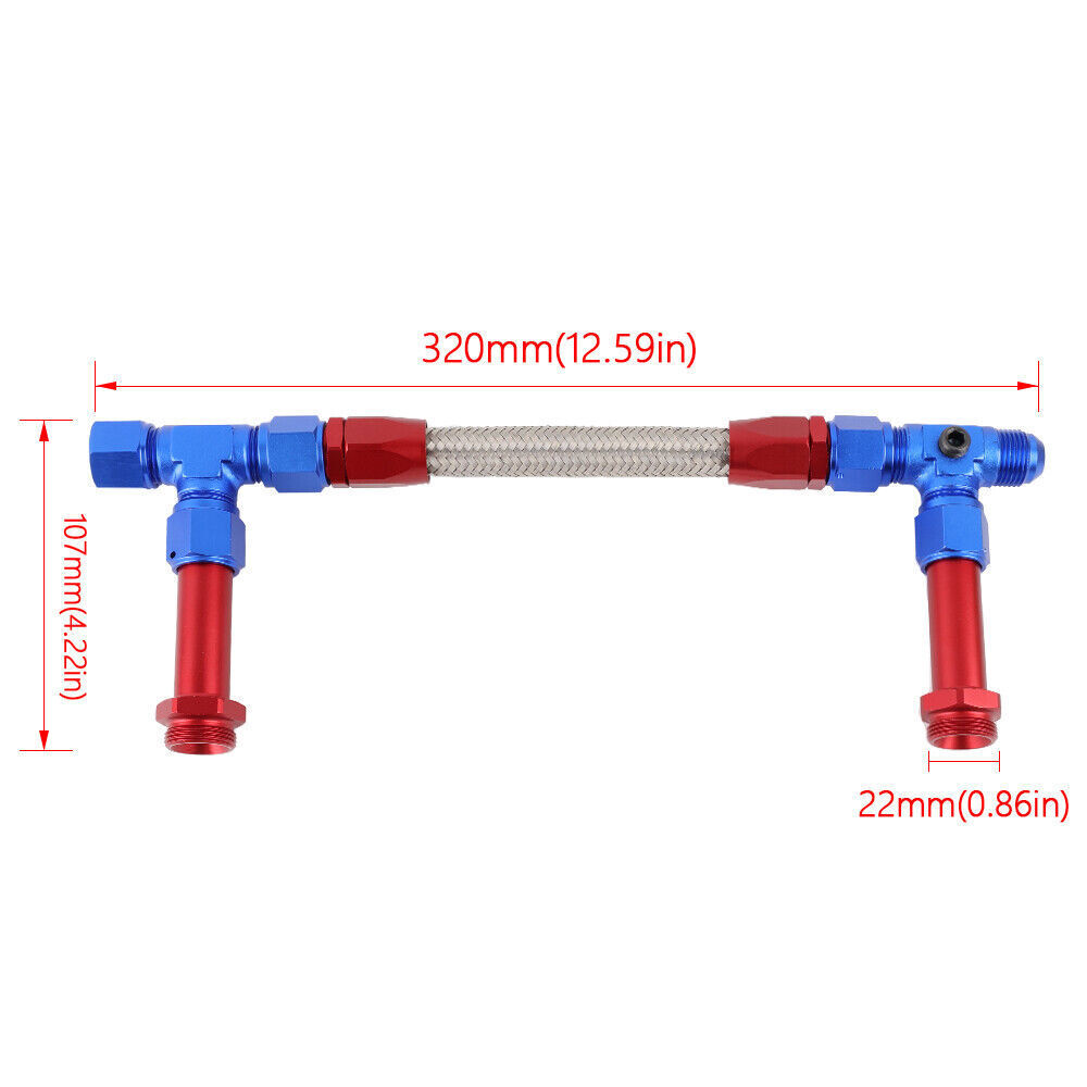 Braided AN8 Dual Feed Carb Fuel Line Double Pump For 4150 Holley Carburetor eBay