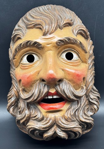 ⚜️Alte Traditionelle Handgeschnitzte Fasnacht Fasnet Maske „Schön Maske“ ⚜️
