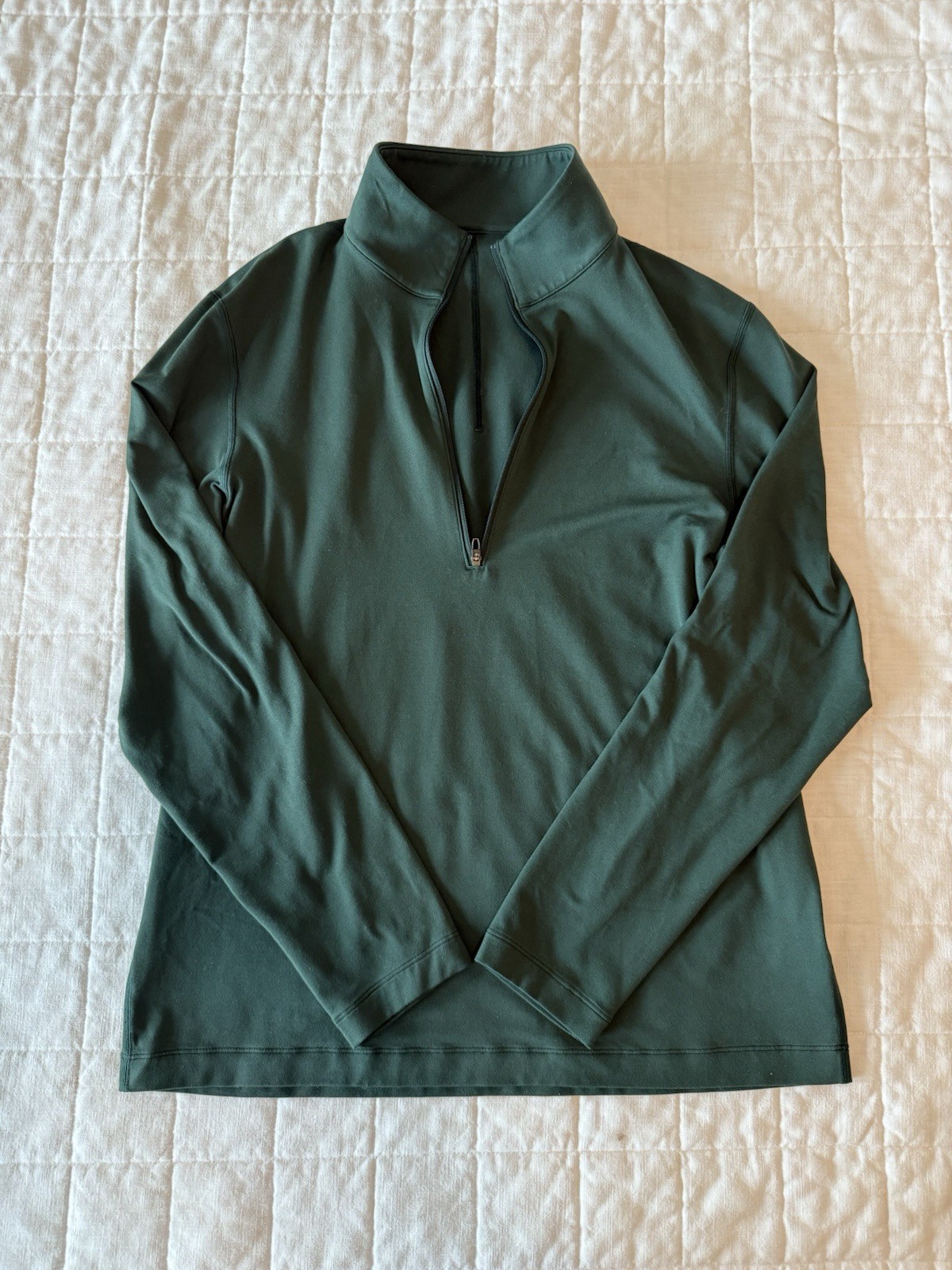 Lululemon Men's Green Soft Jersey 1/2 Zip Pullover S
