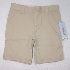 NEW Cat Jack Chino Uniform Shorts Tan Beige Khaki Girl's Size 4
