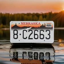 1998 Nebraska License Plate - #8-C2663