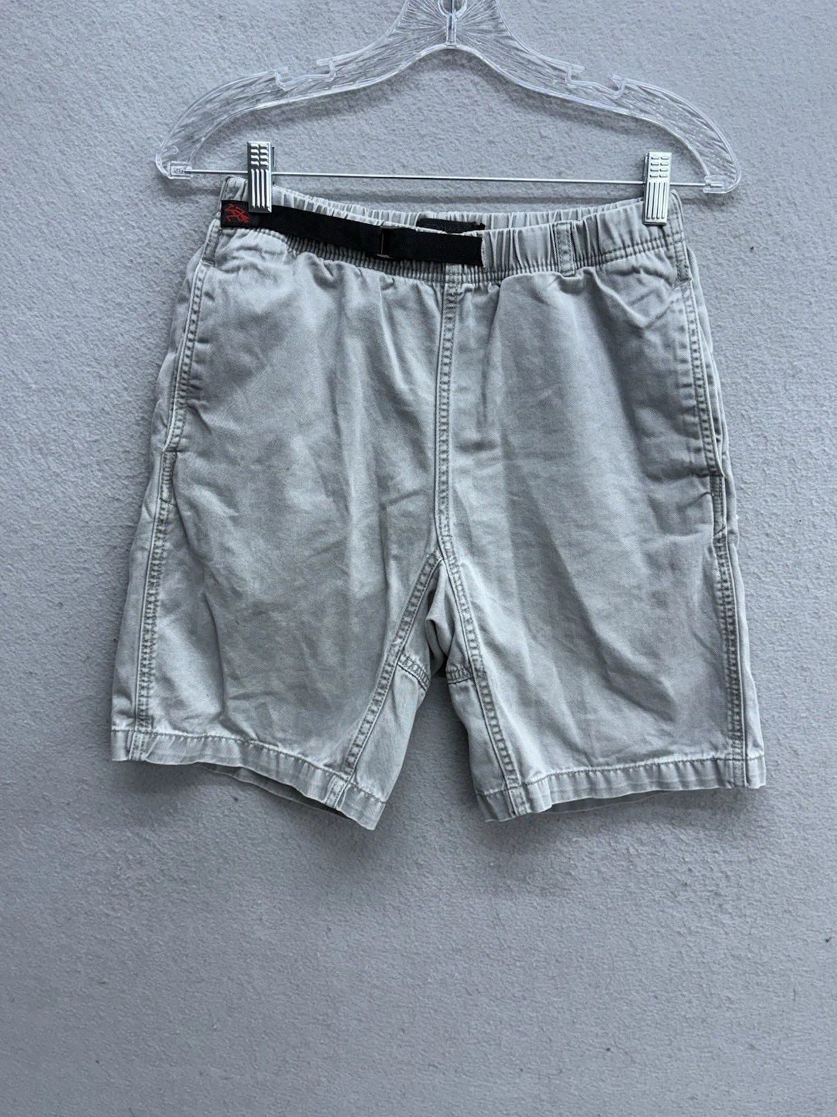 Vintage Gramicci Belted Shorts 9" Men's Small Organic Cotton Casual Hiking