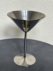 B&B Cognac Branded Martini Glass Minimalist Stainless Steel Design — photo 1