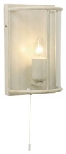 Wall Light Cream Fern Gold Clear Glass Oaks Lighting 351 WB CG