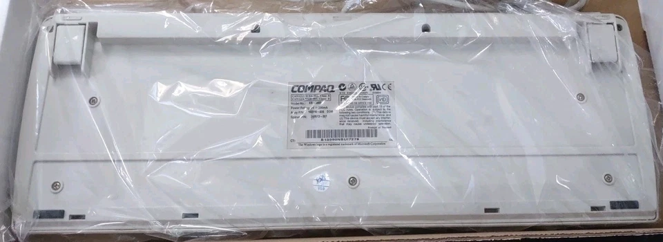 RARE VINTAGE COMPAQ KEYBOARD WINDOWS PS/2 166516-006 MODEL KB-9860 RM0-KBRK - Image 3 of 4