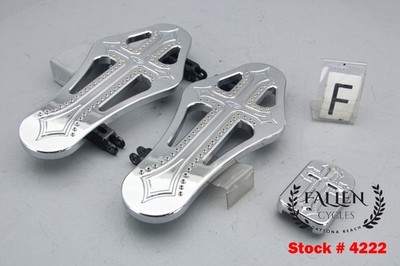 2014 Harley Street Glide PRECISION BILLET Front Foot Board + Brake Pad Set #4222