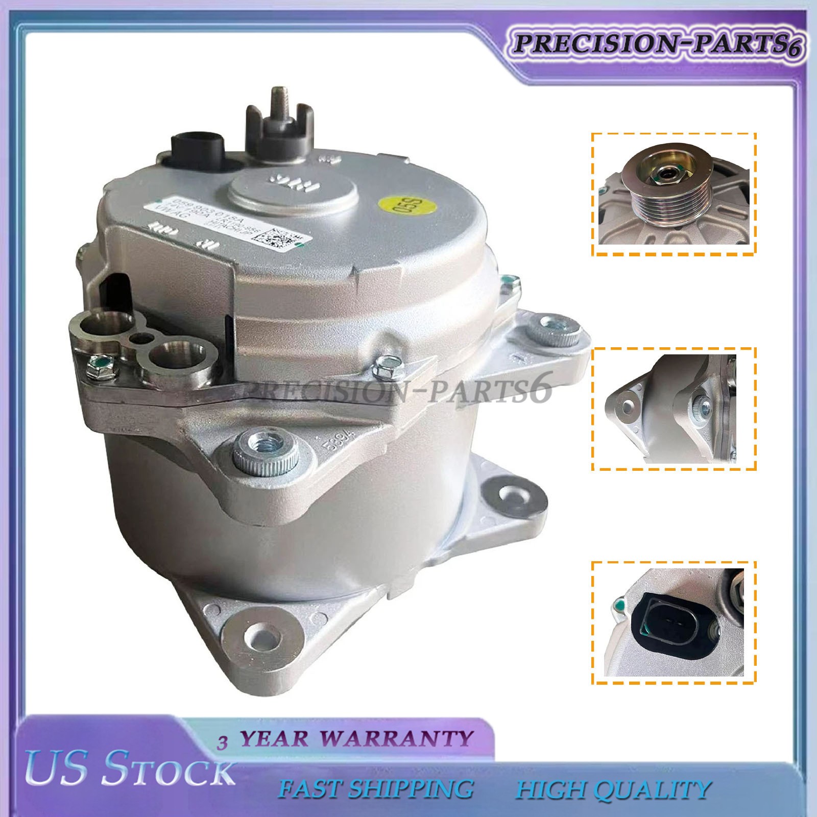 Fits For Bentley Continental GTC 03-18 07C903021J Engine Alternator Generator
