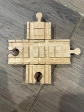 Thomas  Friends Wooden Railway Clickety Clack Cross Intersection Track
