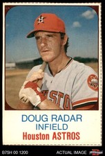 1975 Hostess #89 Doug Rader Radar Astros SHORT-PRINT ERROR VARIATION 4 - VG/EX