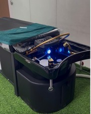 Head Spa Bed Massage Bed, Water Massage Shampoo Backwash Unit, Black