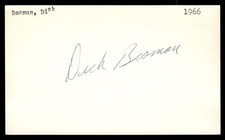 Dick Bosman Senators Indians Baseball Signed Index Card Auto *CA391