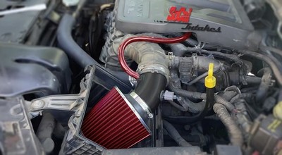 COATED BLACK RED Air Intake Kit & Filter For 2007-2010 Dodge Avenger 2.4L L4