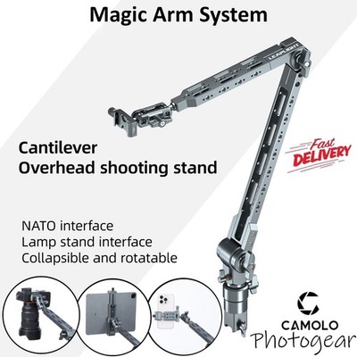 Overhead-Telefonhalterung mit 1/4'' Kugelkopf Flexiblem Arm Stativ Kamerahalter