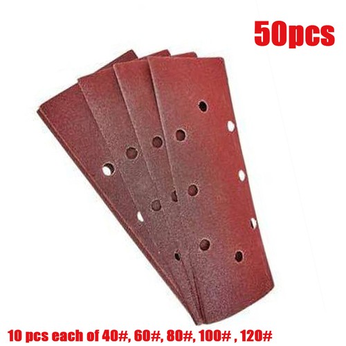 40-120 Grit Sand Paper 93x190mm Sanders Hook and Loop Sanding Punched ...