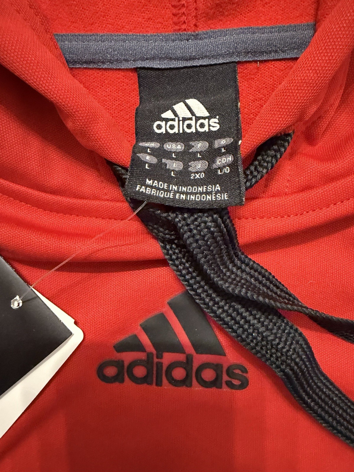 Adidas Tech Fleece Pullover Hoodie Men’s Large Center Logo Activewear Athleisure thumbnail 4