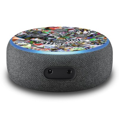 2er Set Aufkleber Stickerbomb passend für Alexa Echo Dot Gen.3 Smart R137-14