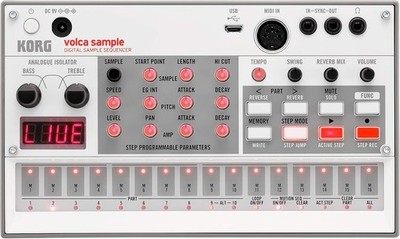 Korg Digital Sampler Volca sample2 Synthesizer Batterie Antrieb Kopfhörer Mit Bu