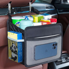 Car Back Seat Organizer and Storage Bag, Premium 1680D Oxford Cloth Collapsible