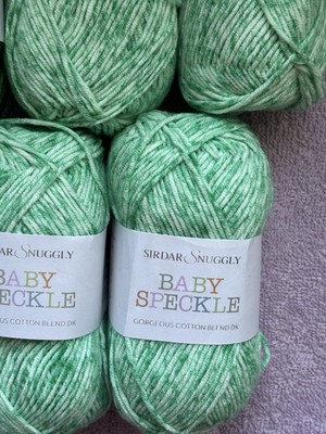 Sirdar Snuggly Baby Speckle Cotton Blend DK Yarn 5x50g Balls Green Mix  Shade 130 UK