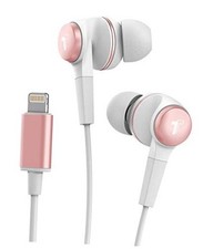 iPhone Earphones Apple MFi Certified V120 in Ear Wired Lightning Rose Gold