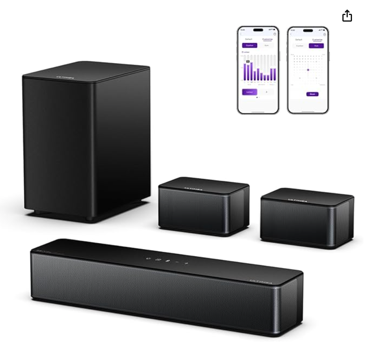 ULTIMEA Poseidon D60 soundbar Dolby Atmos, 410W Peak Power Surround Sound System