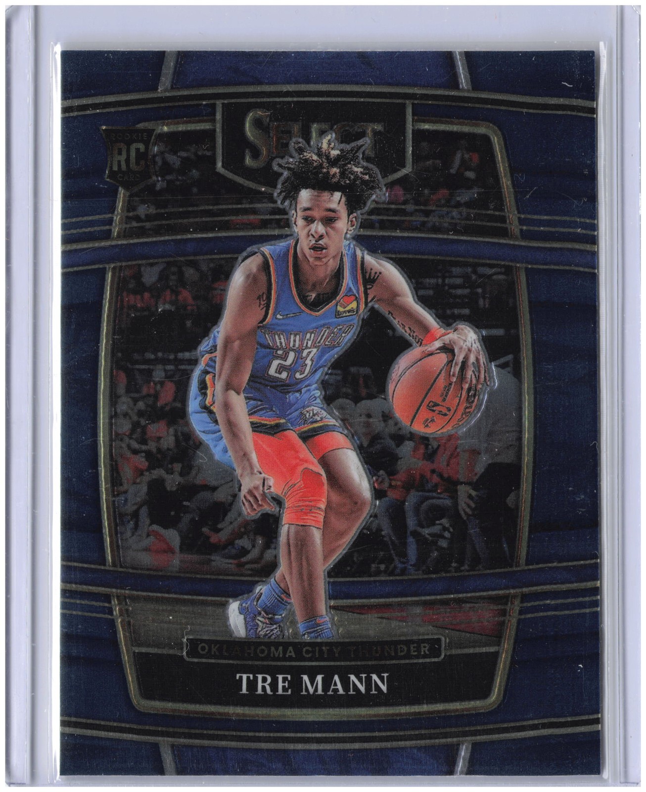 2021-22 Panini Select #36 Tre Mann Blue Prizms