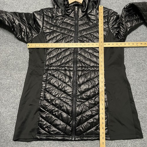 Andrew Marc New York Women Hooded Quilted Puffer Jacket Winter Coat 2X Black - Picture 6 of 6