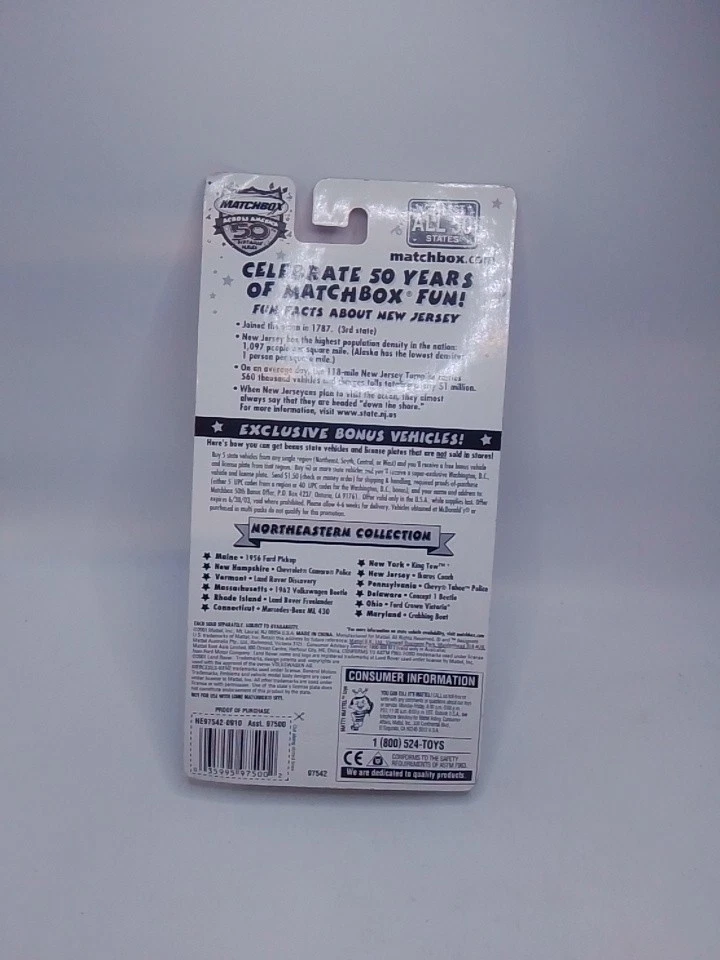 火柴盒横跨美国 50 岁生日新泽西 Ikarus Coach 巴士压铸 全新带盒 — 第 2/2 张图片