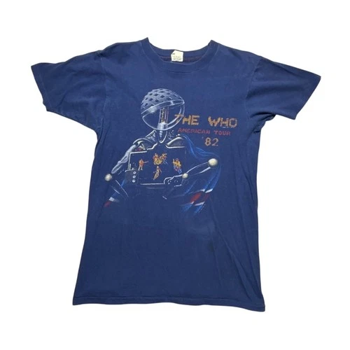 The Who American Tour T-Shirt M Single Stitch C 1980s vintage concert t-shirt, vintage, single stitch, B+ condition