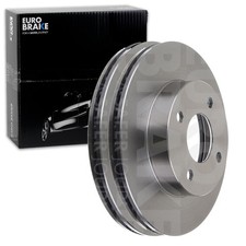 2X EUROBRAKE BREMSSCHEIBEN 238mm BELÜFTET VORNE PASSEND FÜR NISSAN MICRA |