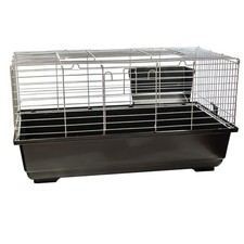 KCT SMALL INDOOR PET CAGE 80CM SINGLE LEVEL DARK GREY HOME HOUSE ANIMAL RABBIT