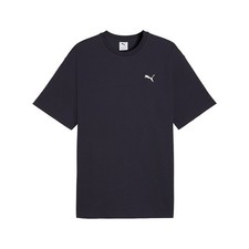 PUMA Essentials Elevated Relaxed Crew Neck Short Sleeve T-Shirt Mens Blue Casual