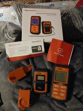 Used Therm Pro Remote Food Thermometer Orange TP-20 Meat Settings No-Probes