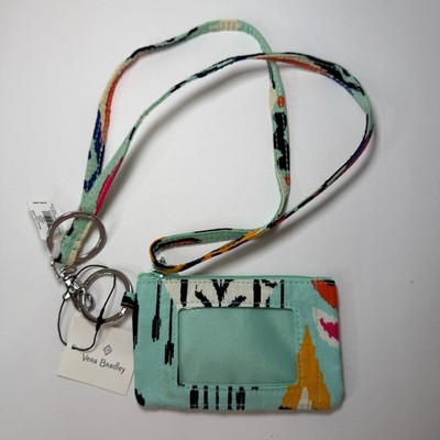 Vera Bradley Pueblo Aztec Print Zip ID Case & Lanyard NWT