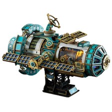International Space Station Model, 3D Wooden Puzzle for Adults Celestial Sp...