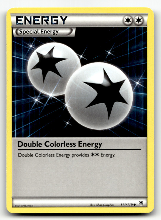 Double Colorless Energy 111/119 Normal Uncommon XY - Phantom Forces LP