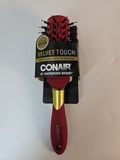 Conair Velvet Touch Vent Hair Brush Dry, Style Red New