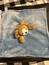 Carters Puppy Dog Lovey Blue Plush Security Blanket