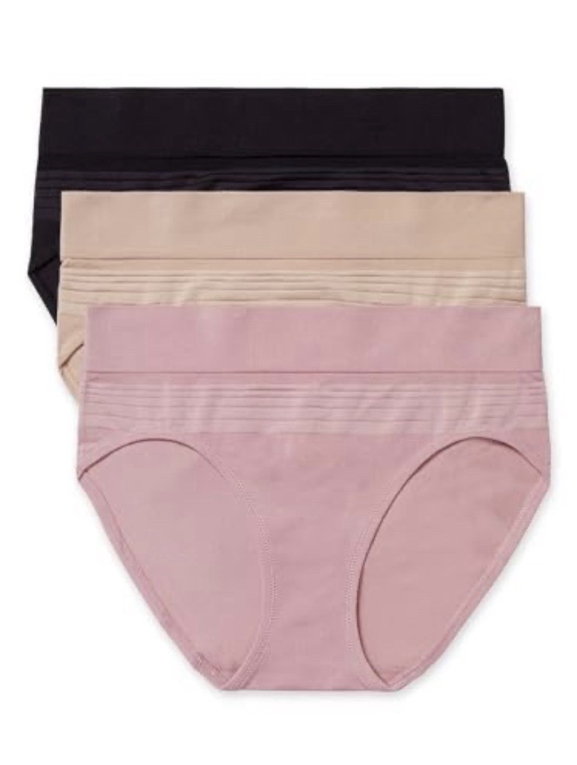 Warner's Blissful Benefits 3 Pack Hipster Panties Size M