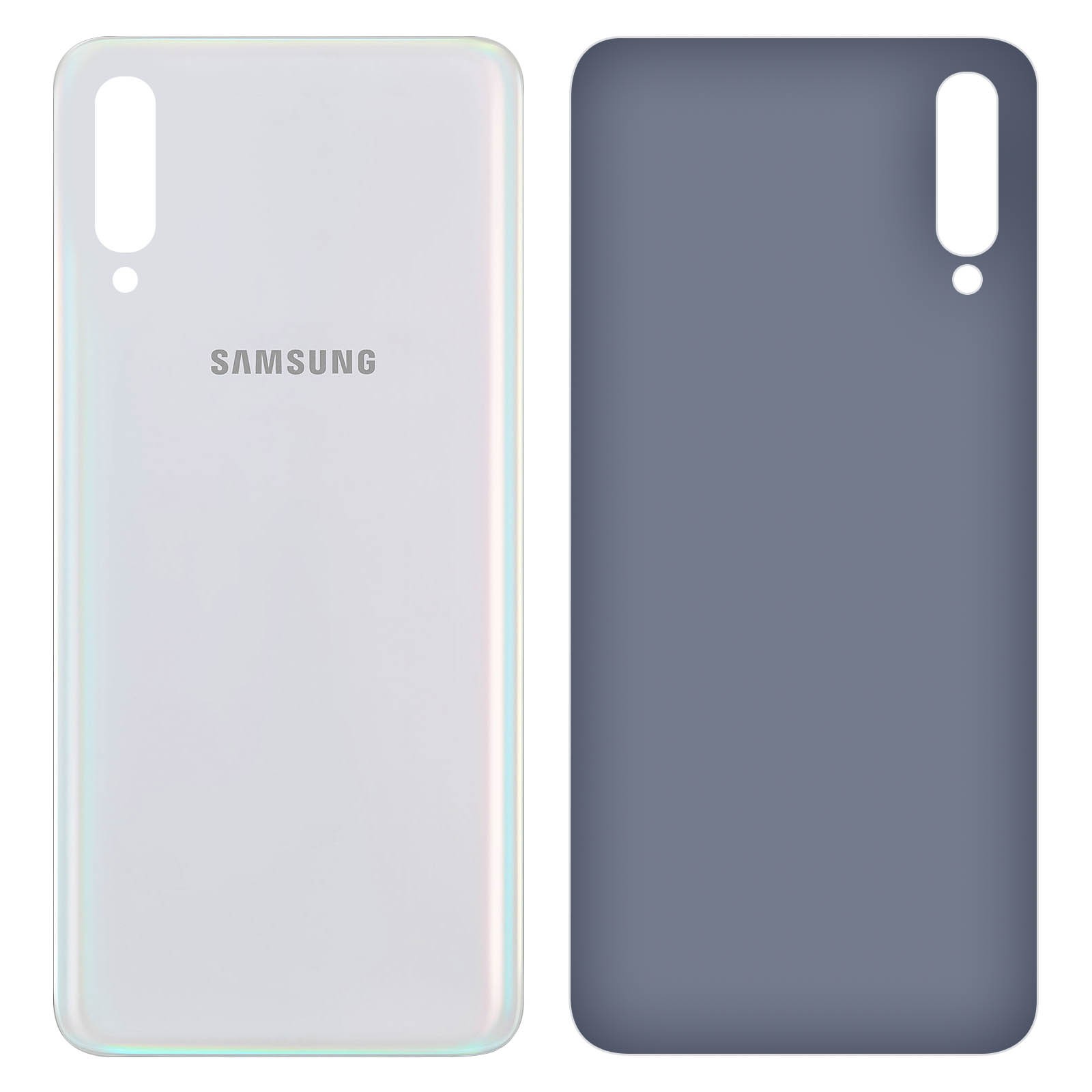 Couvercle de batterie Galaxy A70 blanc dos de rechange pour telephone