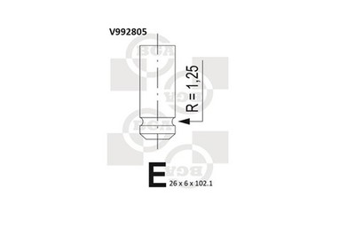 Für BGA V992805 ENGINE VALVE